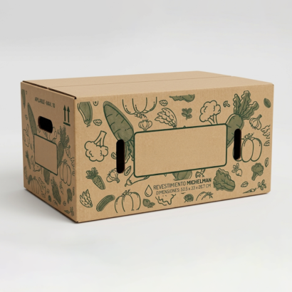 Caja de cartón agrícola